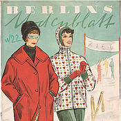 Винтаж ручной работы. Ярмарка Мастеров - ручная работа Revista de moda Berlins Modenblatt1 1960 (enero). Handmade.