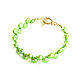 Green Pearl Bracelet, Pearl Bracelet decoration. Bead bracelet. Irina Moro. My Livemaster. Фото №5