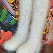 Аксессуары handmade. Livemaster - original item Feather Socks knitted 