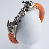 Украшения handmade. Livemaster - original item Bull (Taurus) Bracelet | Bronze | Premium Leather. Handmade.