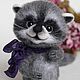 Войлочная игрушка Енот. Войлочная игрушка. Ирина Стулий St (игрушки из шерсти). Ярмарка Мастеров.  Фото №4