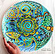 'Noise of the sea ' Dish with painted decorative plate. Plates. Art by Tanya Shest. My Livemaster. Фото №4