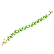 Украшения handmade. Livemaster - original item Green Pearl Bracelet, Pearl Bracelet decoration. Handmade.