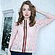 Pink lace Sport-Chic jumper, pink openwork lace blouse, Jumpers, Novosibirsk,  Фото №1