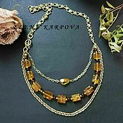 Украшения handmade. Livemaster - original item Copy of Necklace with  amber. Handmade.