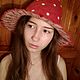 Банная шапка " Мухомор". Шапки. Светлана 'Шерстяной калейдоскоп' (WoolKaleidoscop). Интернет-магазин Ярмарка Мастеров.  Фото №2