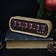 Lamp clock Solid oak by Lauro Preto on IN-12 indicators. Tube clock. Tube-time (tube-time). My Livemaster. Фото №6