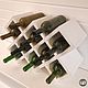 Shelf for wine 'Sota' for 10 bottles in white. Stand for bottles and glasses. Color Wood. Online shopping on My Livemaster.  Фото №2