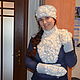 Set 'Boyarynya 3' (cap mittens bib), Headwear Sets, Moscow,  Фото №1