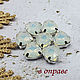 Rhinestones in dacs 12 mm White opal trilliant triangle, Rhinestones, Solikamsk,  Фото №1