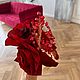 Заказать Ободок «Red Flower». KUDESNITSA Designer Accessories. Ярмарка Мастеров. . Диадемы Фото №3