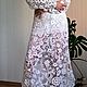  Длинное платье ,Связано крючком!ВИДЕО В БЛОГЕ!. Платья. gvozdikadress. Ярмарка Мастеров.  Фото №4