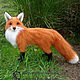 Alice fox / felted fox made of wool / interior toy /fox, Felted Toy, Sochi,  Фото №1