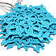 Snowflake blue 9 cm crocheted. Christmas decorations. BarminaStudio (Marina)/Crochet (barmar). My Livemaster. Фото №4