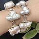 Bracelet with Baroque Pearls. Chain bracelet. serebro-i-kamni-1. My Livemaster. Фото №4