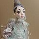 Boudoir doll Pierrot. Dolls. With dolls house. My Livemaster. Фото №6