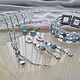 Браслет с аквамарином и цирконами "Blue mist". Браслет из бусин. Olga Kokina_jewelry. Ярмарка Мастеров.  Фото №6