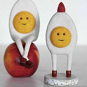 Куклы и игрушки handmade. Livemaster - original item Egg felt toys (Easter, birthday gift, twins). Handmade.