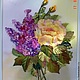 Заказать Картина лентами "Lovely Gloria". Tania  Sova . Картины лентами.. Ярмарка Мастеров. . Картины Фото №3