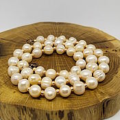 Работы для детей, handmade. Livemaster - original item Beads Pearls and beads Rose gold 46 cm. Handmade.
