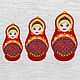 Set Applique Russian Matryoshka Embroidered Lace Stripe. Applications. materials for creative Anna Sintez. Online shopping on My Livemaster.  Фото №2