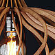 Деревянный светильник Орион орех, люстра из дерева, подвесная лампа. Потолочные и подвесные светильники. Деревянные светильники Woodshire (woodshire). Ярмарка Мастеров.  Фото №4