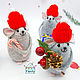 Order New Year's mice No. №2. Mouse felt. chehovchanki. Livemaster. . Stuffed Toys Фото №3