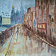  Дождь в Городе, Картины, Москва,  Фото №1