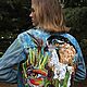 Denim jacket with embroidery Eagle Project Freedom. Outerwear Jackets. Karina-bro. My Livemaster. Фото №5