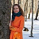 Пальто валяное Оранжевая осень, Пальто, Новый Оскол,  Фото №1
