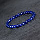 Bracelet natural blue lapis lazuli. Bead bracelet. naturalkavni. My Livemaster. Фото №5