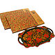 Bandeja roja oval de la cresta del 'Serbal'. Art.30045. Trays. SiberianBirchBark. Интернет-магазин Ярмарка Мастеров.  Фото №2
