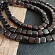 Cuentas Camerún ébano / Guayaco cubo 6h6mm 10 piezas. Beads1. - Olga - Mari Ell Design. Ярмарка Мастеров.  Фото №4