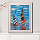 Sailboats at sea oil painting. Pictures. Vladyart. My Livemaster. Фото №4