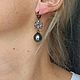 Серьги с морскими таитянскими жемчужинами "Vintage". Серьги классические. La♡Pearla Nera. Эксклюзивные украшения с морским жемчугом.. Ярмарка Мастеров.  Фото №4
