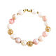 Opal bracelet, Gold bracelet with Stone, Pink opal bracelet, Bead bracelet, Moscow,  Фото №1