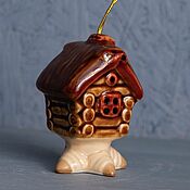 Сувениры и подарки handmade. Livemaster - original item The hut is a toy for the Christmas tree Heroes of fairy tales. Handmade.