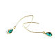 Light green earrings 'Emerald' long earrings as a gift. Earrings. Irina Moro. My Livemaster. Фото №4