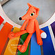 Fox (Fox) 50 cm Knitted Toy. Stuffed Toys. GALAtoys. Online shopping on My Livemaster.  Фото №2