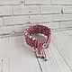 Bracelet braided: Macrame bracelet 'Ornament' dry pink. Braided bracelet. Marymakrame. My Livemaster. Фото №5
