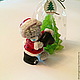 Soap Teddy dressed as Santa Claus, Soap, Novokuznetsk,  Фото №1