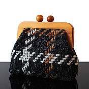 Сумки и аксессуары handmade. Livemaster - original item Tweed bag Tweed handbag on a wooden clasp. Handmade.