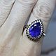 Elizabeth ring with Tanzanite and diamonds. Rings. MJ. Online shopping on My Livemaster.  Фото №2