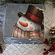 Order Box Once upon a time there was a snowman. Christmas gift. Boutique  OCEANOFLOVE (oceanoflove). Livemaster. . Box Фото №3