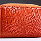 Картхолдер для карт из натуральной кожи крокодила IMA0146O5. Картхолдер. CrocShop аксессуары из кожи. Интернет-магазин Ярмарка Мастеров.  Фото №2