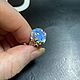 « Синяя сакура» кольцо с опалом Эфиопии + ААА!!!. Кольца. опалы. Интернет-магазин Ярмарка Мастеров.  Фото №2