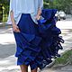 Silk midi skirt with ruffles, Skirts, Kiev,  Фото №1