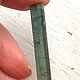 Турмалин кристалл зеленый Верделит 18кт, 40х8х7мм, Бразилия, Подвеска, Москва,  Фото №1
