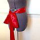 Order Cinturón Rojo Clásico /Atlas. OLGA ERIO. Livemaster. . Wedding dresses Фото №3