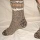 Socks cashmere art. No. №44 of dog hair . Manual spinning .Hand knitting. Socks are this 